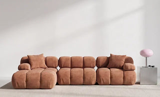 A stylish and inviting Rove Lab modular sofa collection set up in a modern, sunlit living space