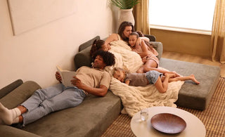 S8+ Sleeper Sofa Bed in a modern living room