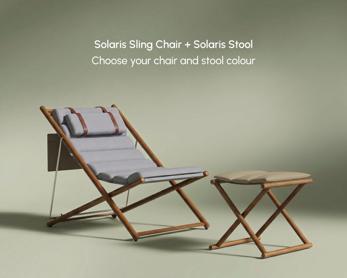 Solaris Sling Chair Full Set + Solaris Stool