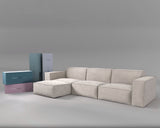 #color_inactive
M1 sectional sofa set in a neutral color, displayed next to packaging boxes labeled Rove, showcasing a minimalist and modern design