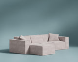 M1 Sofa Sectional in Beryllium Blush, three-quarter view.