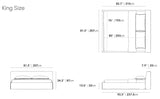 O2 Bed Cloud Frame dimensions.