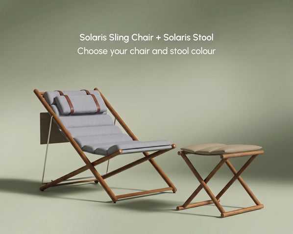 Solaris Sling Chair Full Set + Solaris Stool
