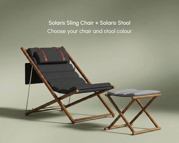 Solaris Sling Chair Full Set + Solaris Stool