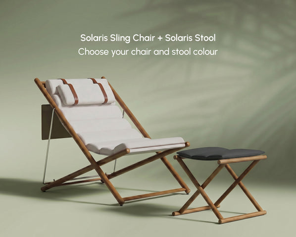 Solaris Sling Chair Full Set + Solaris Stool