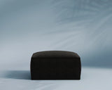 M1 Outdoor Ottoman Sofa Seat in Eclipse Obsidian, front view.