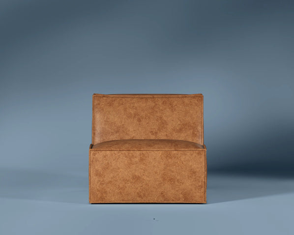 M1 Faux Leather Armless Sofa Seat