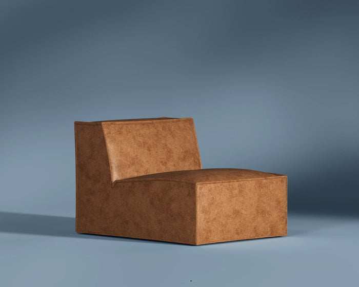 M1 Faux Leather Armless Sofa Seat