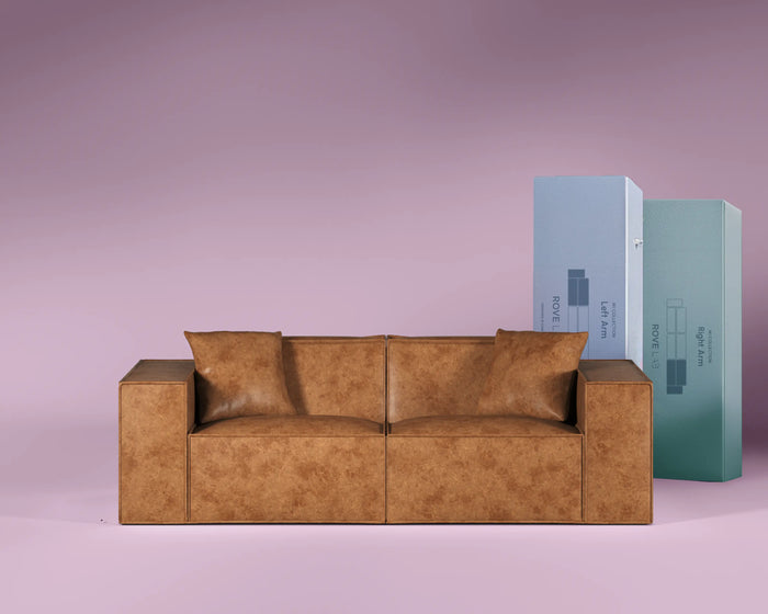 M1 Faux Leather Sofa Loveseat