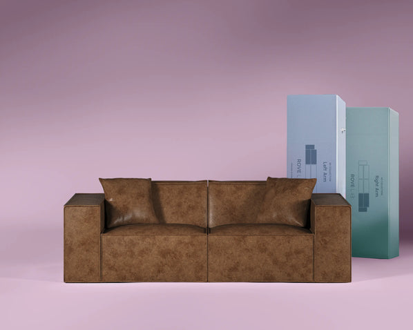 M1 Faux Leather Sofa Loveseat