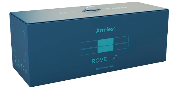 Blue box with 'Rove Lab' branding on a white background