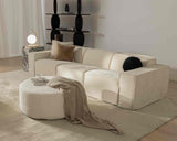 #color_inactive
Modular beige sofa from Rove Lab in a modern living room, featuring a marble side table with a spherical lamp, minimalistic shelving, and soft fabric decor on a round ottoman