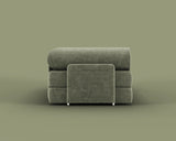 S8 Sleeper Sofa Bed in Terraform Green, rear view.
